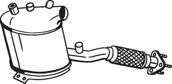 Bosal 095-366 - сажі / частковий фільтр, система вихлопу ОГ autocars.com.ua