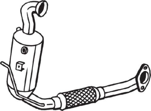 Bosal 095-706 - сажі / частковий фільтр, система вихлопу ОГ autocars.com.ua