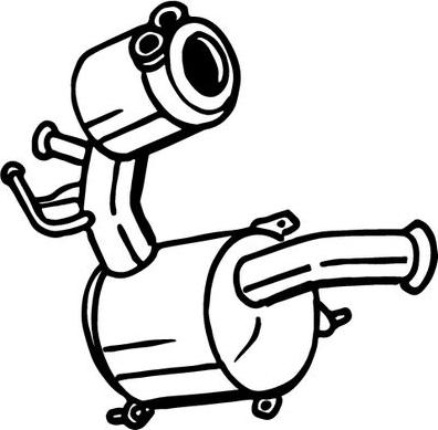 Bosal 097-715 - сажі / частковий фільтр, система вихлопу ОГ autocars.com.ua