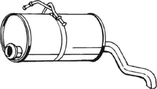 Bosal 190-129 - Глушитель выхлопных газов, конечный autodnr.net