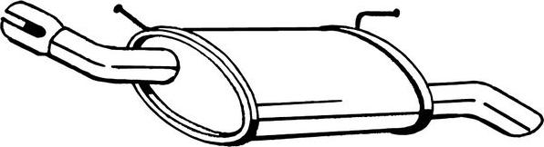 Bosal 145-331 - Глушитель выхлопных газов, конечный autodnr.net