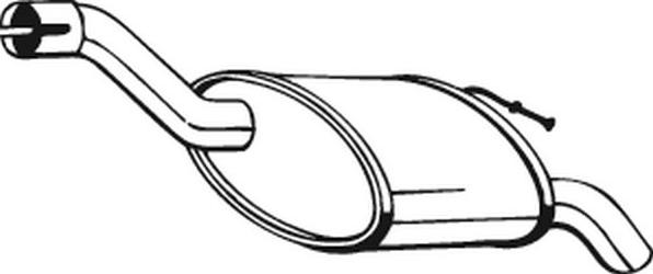 Bosal 154-293 - Глушник вихлопних газів кінцевий autocars.com.ua