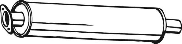 Bosal 154-497 - Середній глушник вихлопних газів autocars.com.ua