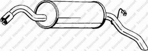 Bosal 154-983 - Глушитель выхлопных газов, конечный avtokuzovplus.com.ua