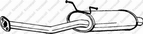 Bosal 177-179 - Середній глушник вихлопних газів autocars.com.ua
