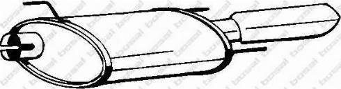 Bosal 185-423 - Глушник вихлопних газів кінцевий autocars.com.ua