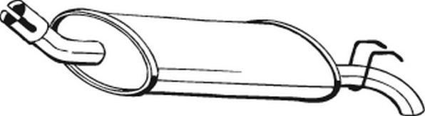 Bosal 200-017 - Глушник вихлопних газів кінцевий autocars.com.ua