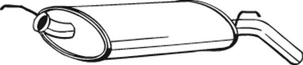 Bosal 200-149 - Глушник вихлопних газів кінцевий autocars.com.ua