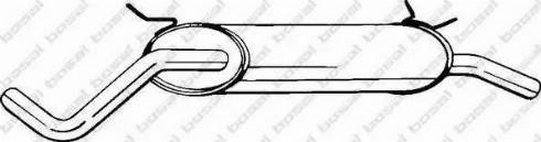 Bosal 279-219 - Глушитель выхлопных газов, конечный avtokuzovplus.com.ua