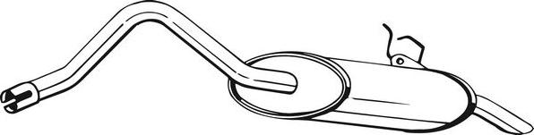 Bosal 200-259 - Глушник вихлопних газів кінцевий autocars.com.ua