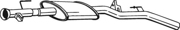 Bosal 200-361 - Середній глушник вихлопних газів autocars.com.ua
