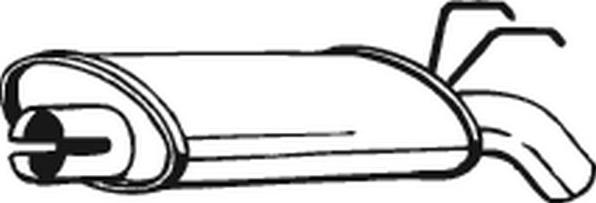 Bosal 200-499 - Глушник вихлопних газів кінцевий autocars.com.ua