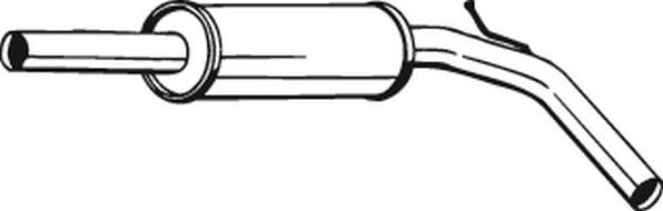 Bosal 233-323 - Средний глушитель выхлопных газов autodnr.net