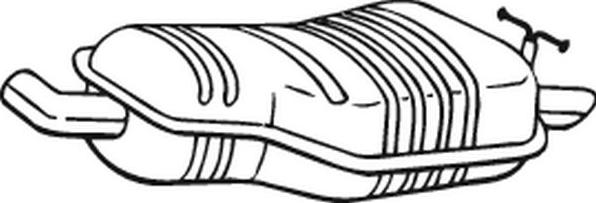 Bosal 247-015 - Глушник вихлопних газів кінцевий autocars.com.ua