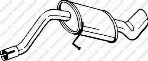 Bosal 247-035 - Глушник вихлопних газів кінцевий autocars.com.ua