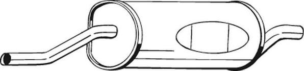 Bosal 247-893 - Глушник вихлопних газів кінцевий autocars.com.ua