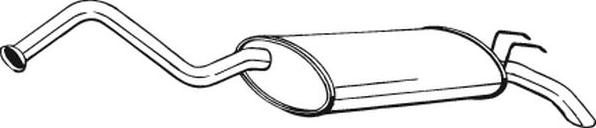 Bosal 278-313 - Глушник вихлопних газів кінцевий autocars.com.ua