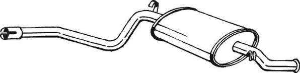 Bosal 280-327 - Глушник вихлопних газів кінцевий autocars.com.ua