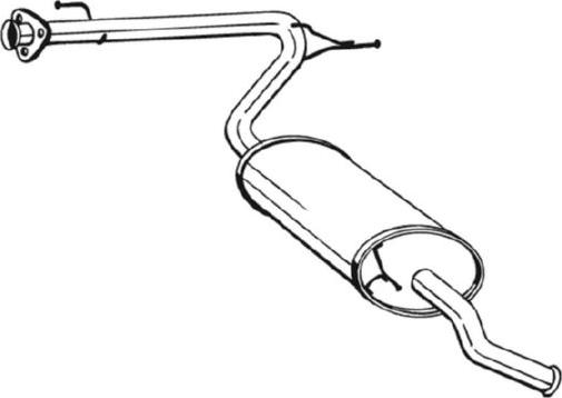 Bosal 281-093 - Глушник вихлопних газів кінцевий autocars.com.ua