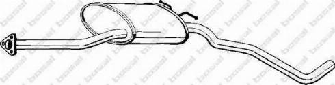 Bosal 282-865 - Середній глушник вихлопних газів autocars.com.ua