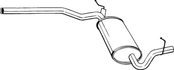 Bosal 282-363 - Средний глушитель выхлопных газов avtokuzovplus.com.ua