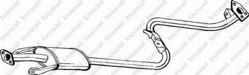 Bosal 283-111 - Середній глушник вихлопних газів autocars.com.ua