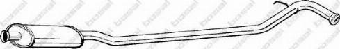 Bosal 283-217 - Середній глушник вихлопних газів autocars.com.ua