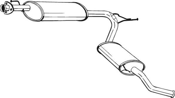 Bosal 283-581 - Глушитель выхлопных газов, конечный avtokuzovplus.com.ua