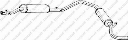 Bosal 284-469 - Глушник вихлопних газів кінцевий autocars.com.ua