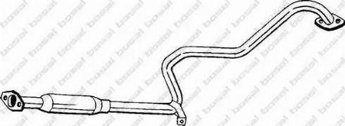 Bosal 285-095 - Средний глушитель выхлопных газов avtokuzovplus.com.ua