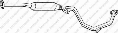 Bosal 286-157 - Середній глушник вихлопних газів autocars.com.ua