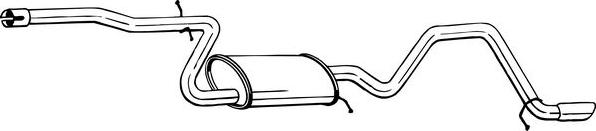 Bosal 288-183 - Глушник вихлопних газів кінцевий autocars.com.ua