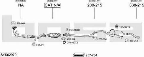 Bosal SYS02979 - Система випуску ОГ autocars.com.ua