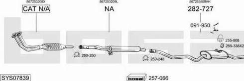 Bosal SYS07839 - Система выпуска ОГ avtokuzovplus.com.ua