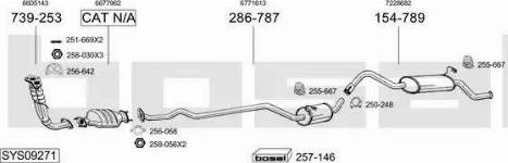 Bosal SYS09271 - Система випуску ОГ autocars.com.ua