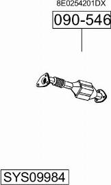 Bosal SYS09984 - Система випуску ОГ autocars.com.ua