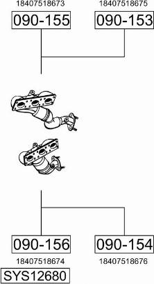 Bosal SYS12680 - Система випуску ОГ autocars.com.ua