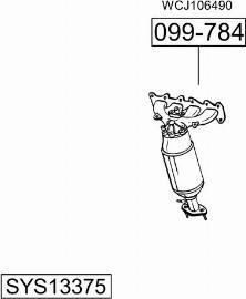 Bosal SYS13375 - Система випуску ОГ autocars.com.ua