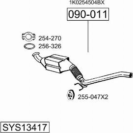 Bosal SYS13417 - Система выпуска ОГ autodnr.net