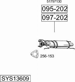 Bosal SYS13609 - Система випуску ОГ autocars.com.ua