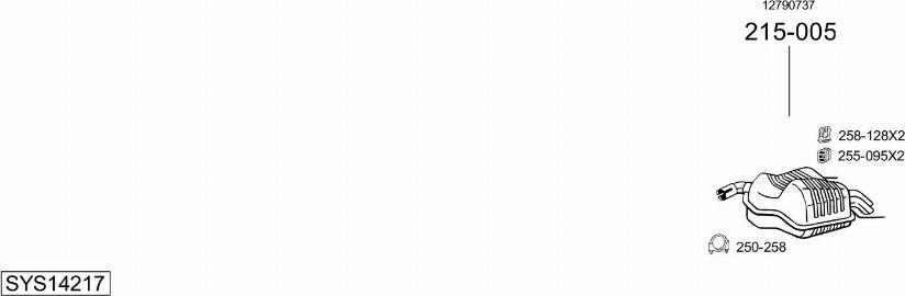 Bosal SYS14217 - Система випуску ОГ autocars.com.ua