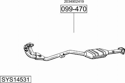 Bosal SYS14531 - Система выпуска ОГ autodnr.net