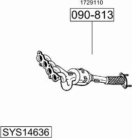 Bosal SYS14636 - Система випуску ОГ autocars.com.ua