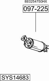 Bosal SYS14683 - Система випуску ОГ autocars.com.ua