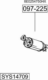 Bosal SYS14709 - Система випуску ОГ autocars.com.ua