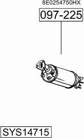 Bosal SYS14715 - Система випуску ОГ autocars.com.ua