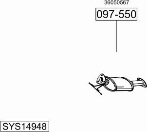 Bosal SYS14948 - Система випуску ОГ autocars.com.ua