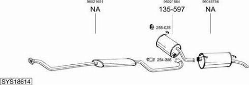 Bosal SYS18614 - Система випуску ОГ autocars.com.ua