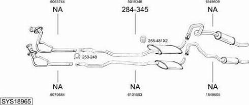Bosal SYS18965 - Система випуску ОГ autocars.com.ua
