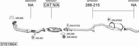 Bosal SYS19904 - Система випуску ОГ autocars.com.ua